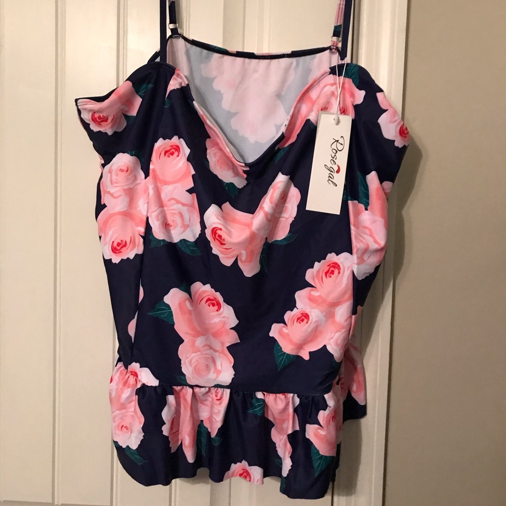 Floral bathing suit